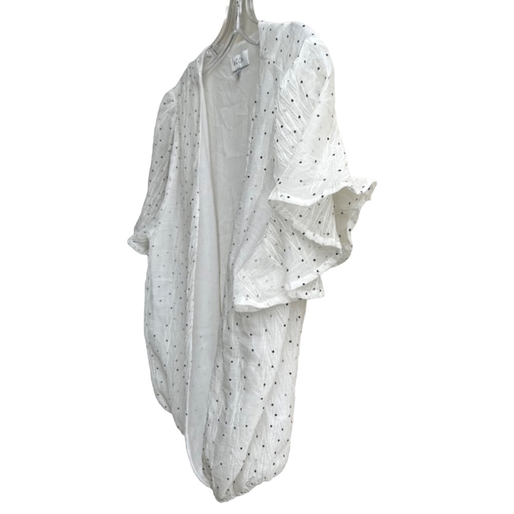 ACOA Open Front Short Sleeve Blouse